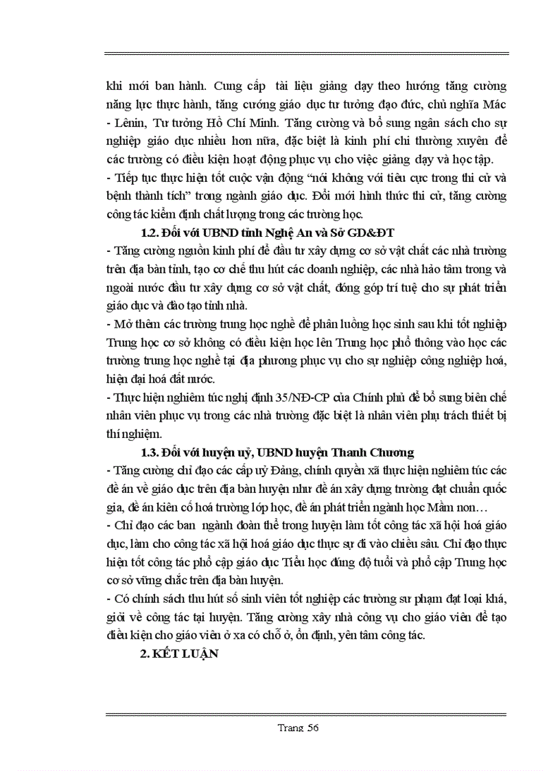 image for page Nâng cao chất lượng giáo dục Trung học cơ sở trên địa bàn huyện Thanh Chương trong tình hình hiện nay