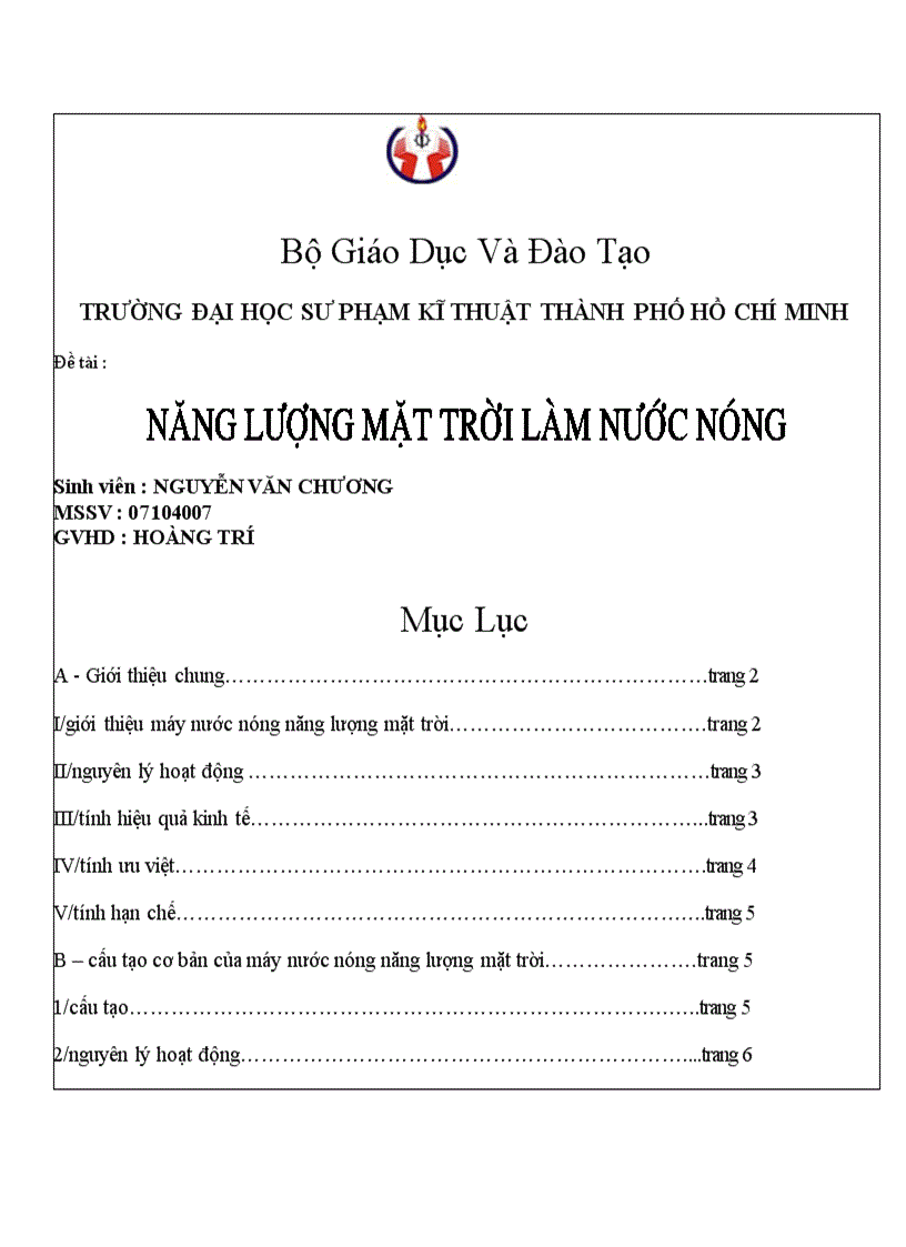 image for page Đề tài nước nóng năng lượng mặt trời