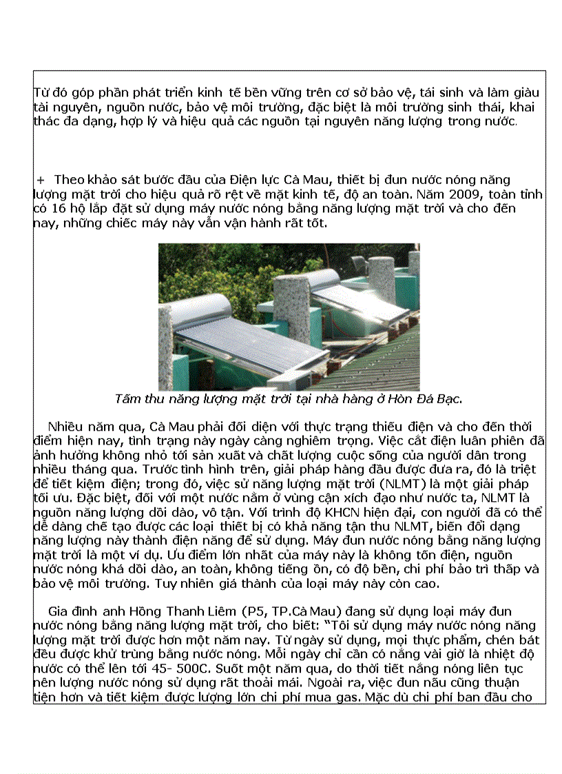 image for page Đề tài nước nóng năng lượng mặt trời