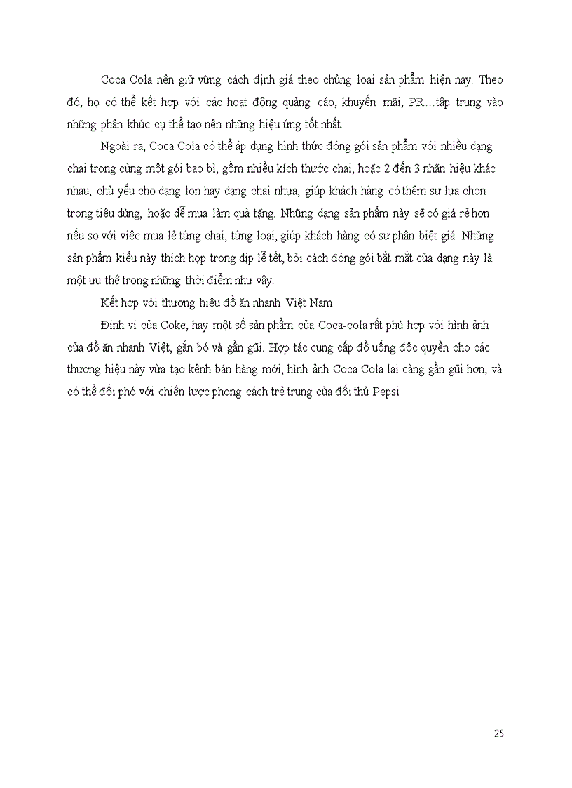 image for page Chiến lược giá của coca cola tại việt nam