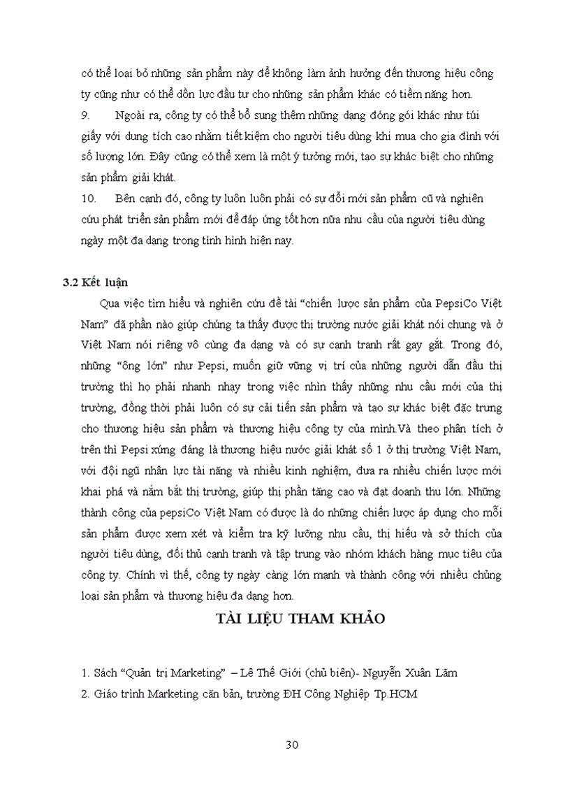 image for page Chiến lược sản phẩm của pepsico việt nam