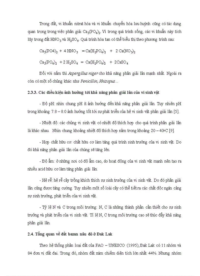image for page Nghiên cứu phân lập và tuyển chọn vi sinh vật phân giải phosphate khó tan trên đất bazan nâu đỏ ở Đak Lak