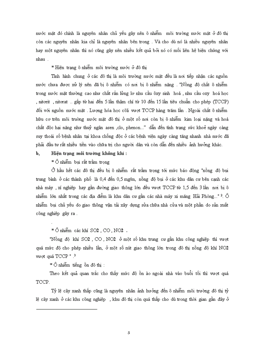 image for page Ônhiễm môi trường đô thị và một số biện pháp khắc phục sự ô nhiễm môi trường đô thị