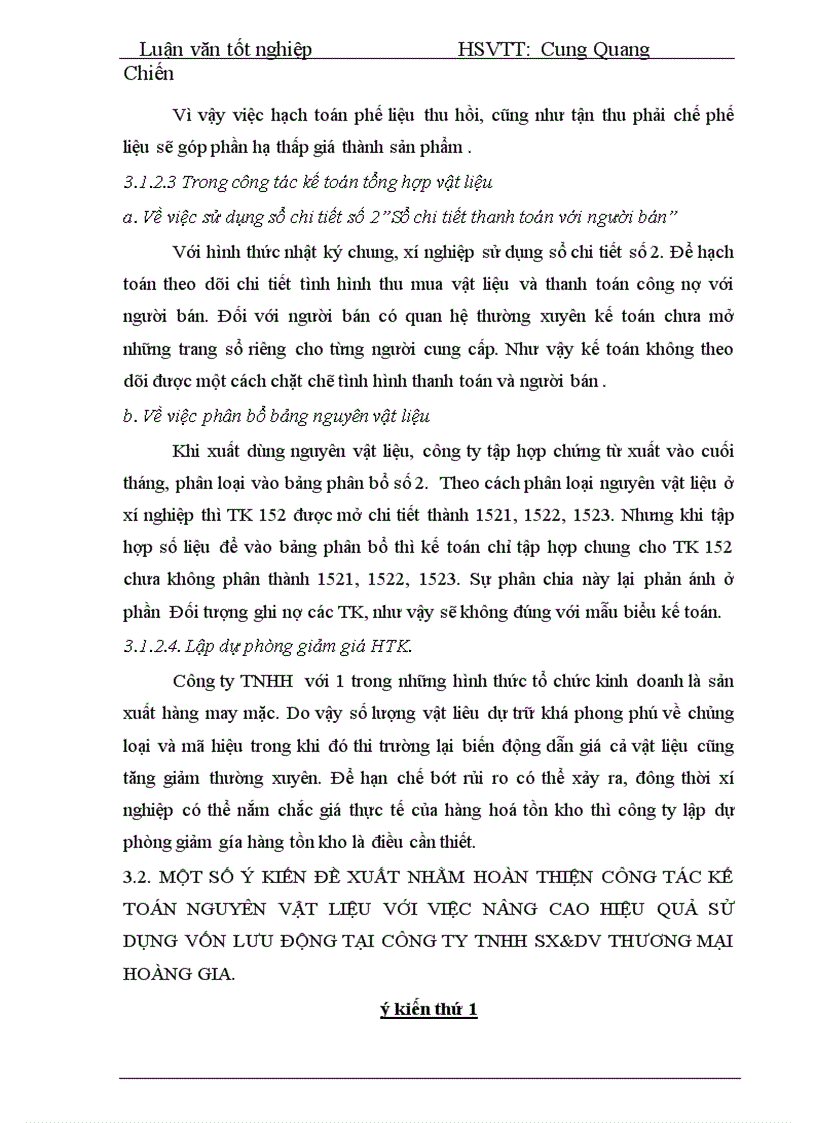 image for page Hoàn thiện công tác kế toán nguyên liệu vật liệu và công cụ dụng cụ tại công ty TNHH SX DV Thương Mại Hoàng Gia