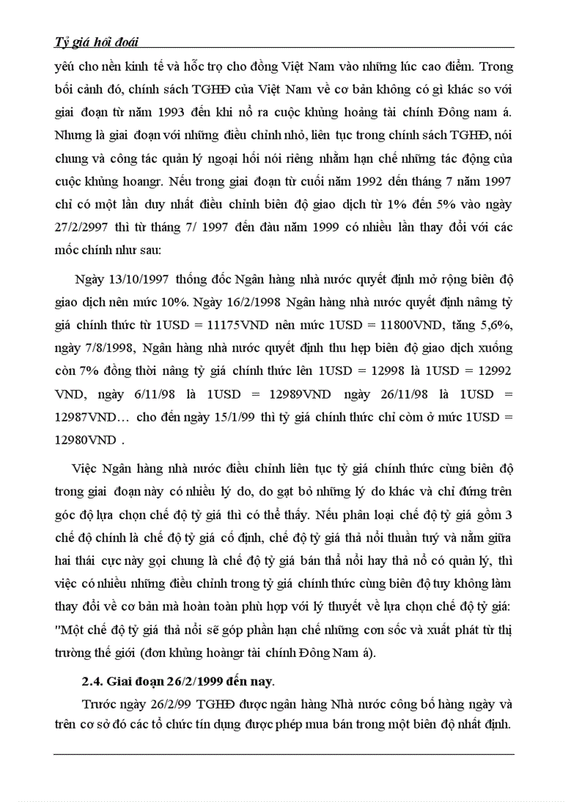 image for page Chuyên đềi tốt ngiệp ngành tài chính ngân hàng tỷ giá hối đoái
