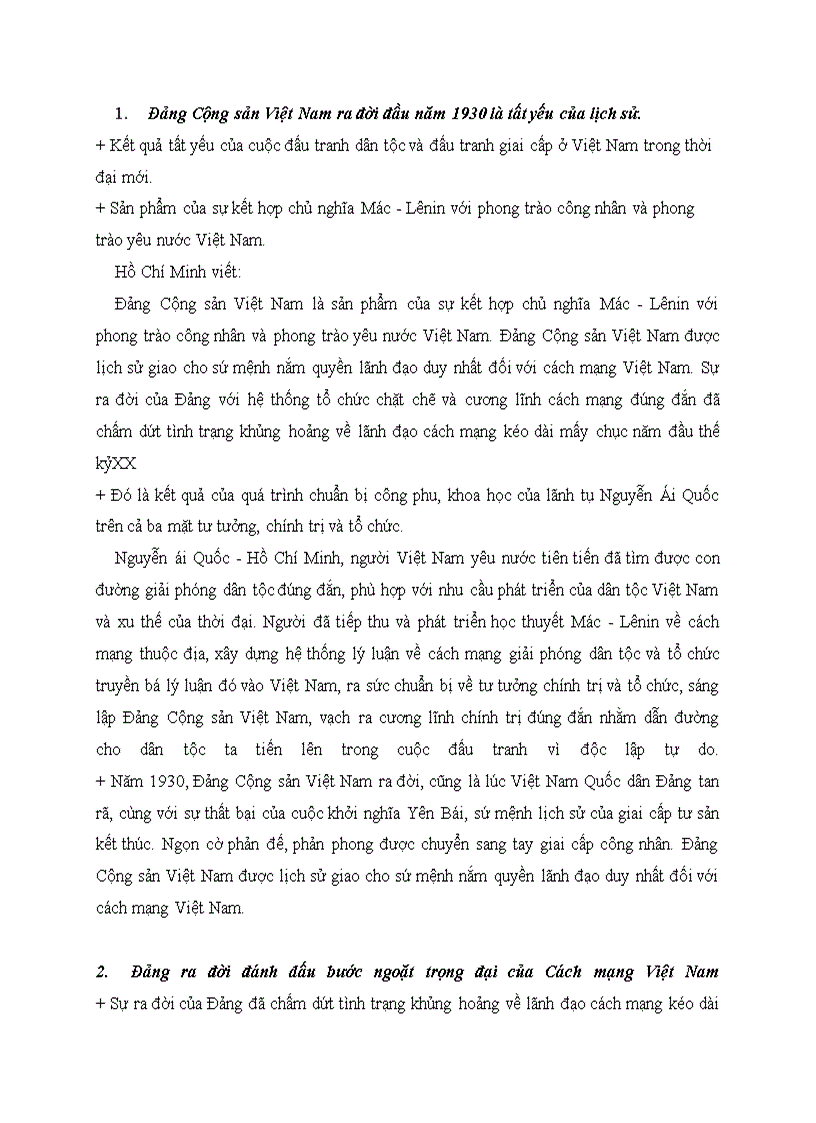 image for page Chủ đề Sự thành lập 3 tổ chức cộng sản hội nghị thành lập đảng tháng 2 năm 1930 và ý nghĩa của việc thành lập đảng