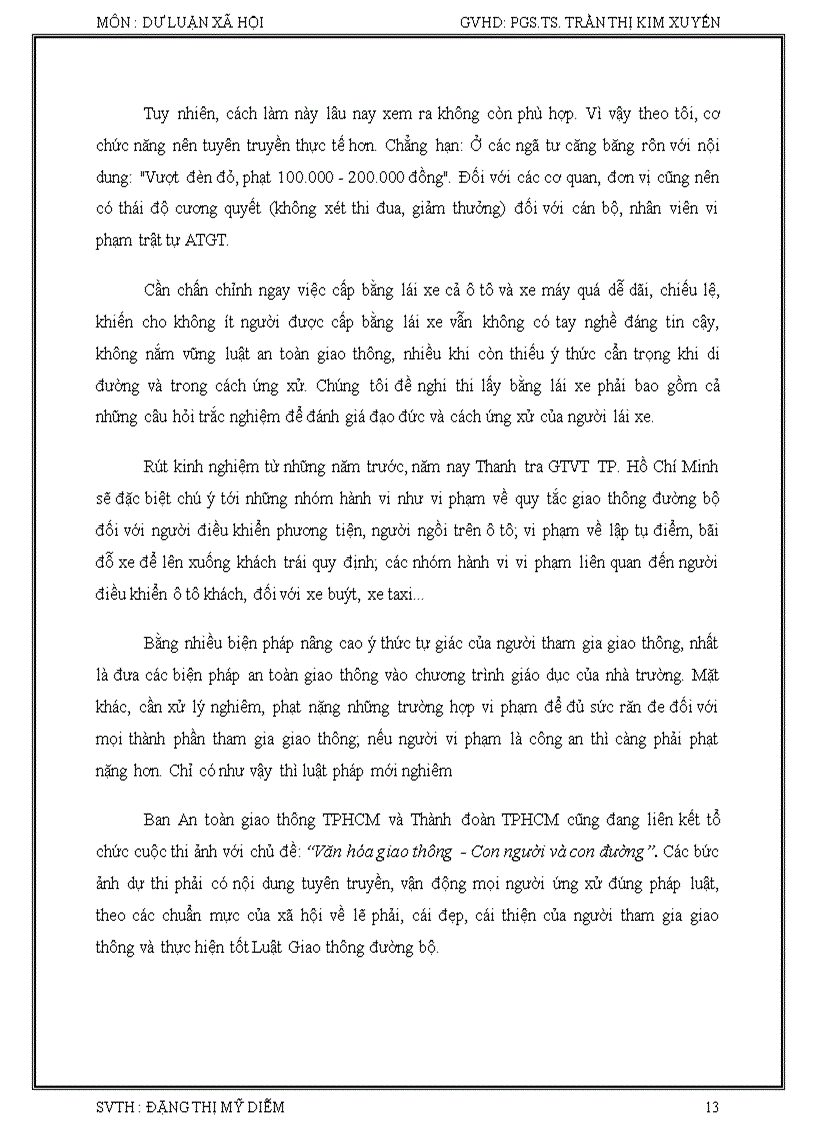 image for page Nhận thức và hành vi của người tham gia giao thông tại TP Hồ Chí Minh