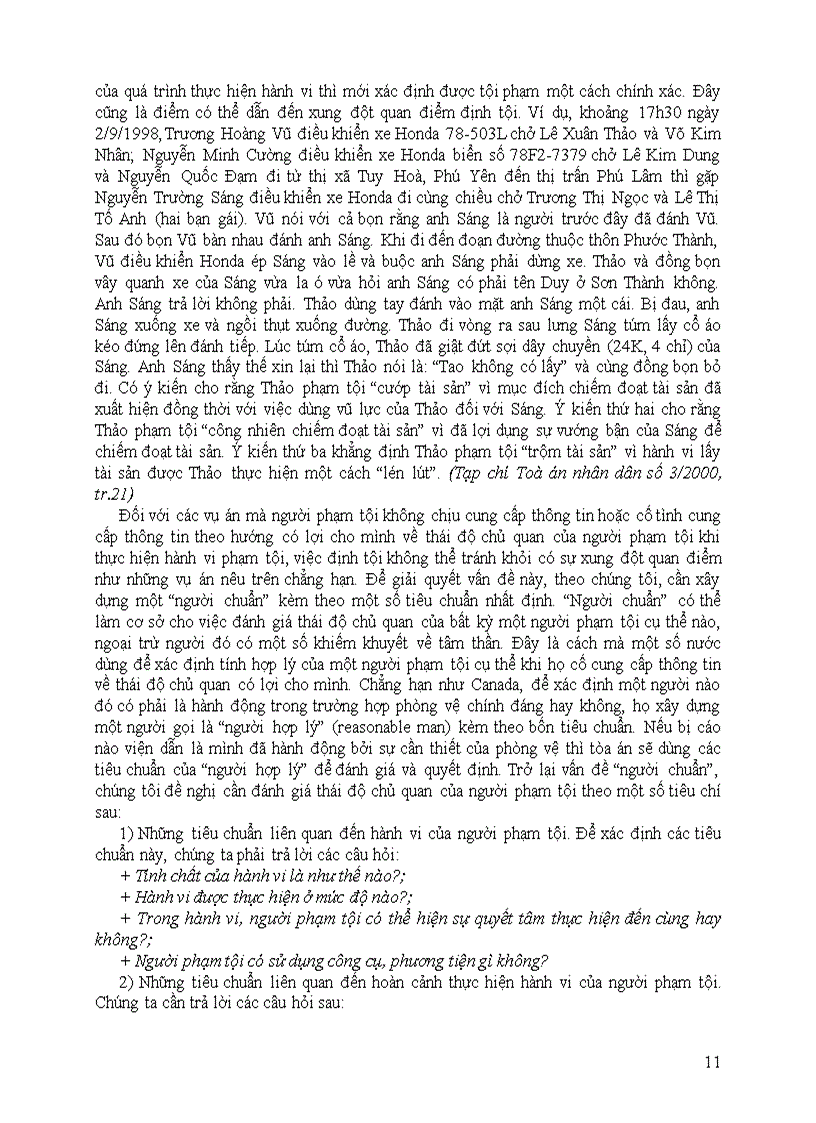 image for page Xung đột quan điểm trong việc xác định tội danh