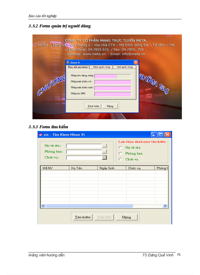 image for page Xây dựng phần mềm quản lý nhân sự tiền lương trong công ty cổ phần mạng trực tuyến META