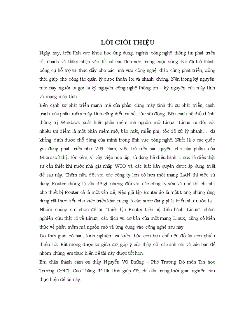 image for page Thiết lập Router trên hệ điều hành Linux