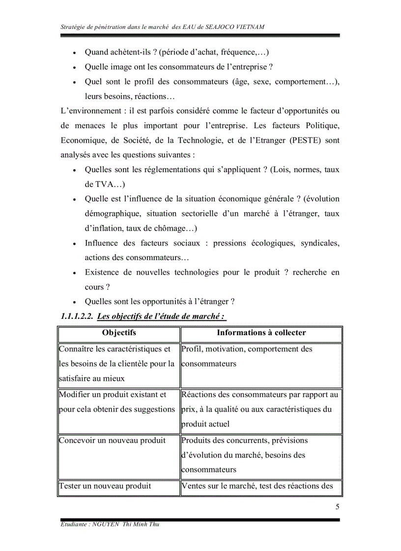image for page Chuyên đề tiếng Pháp Stratégie de pénétration dans le marché des Émirats Arabes Unis de la société par actions des produits maritimes no 1 Seajoco Vietnam
