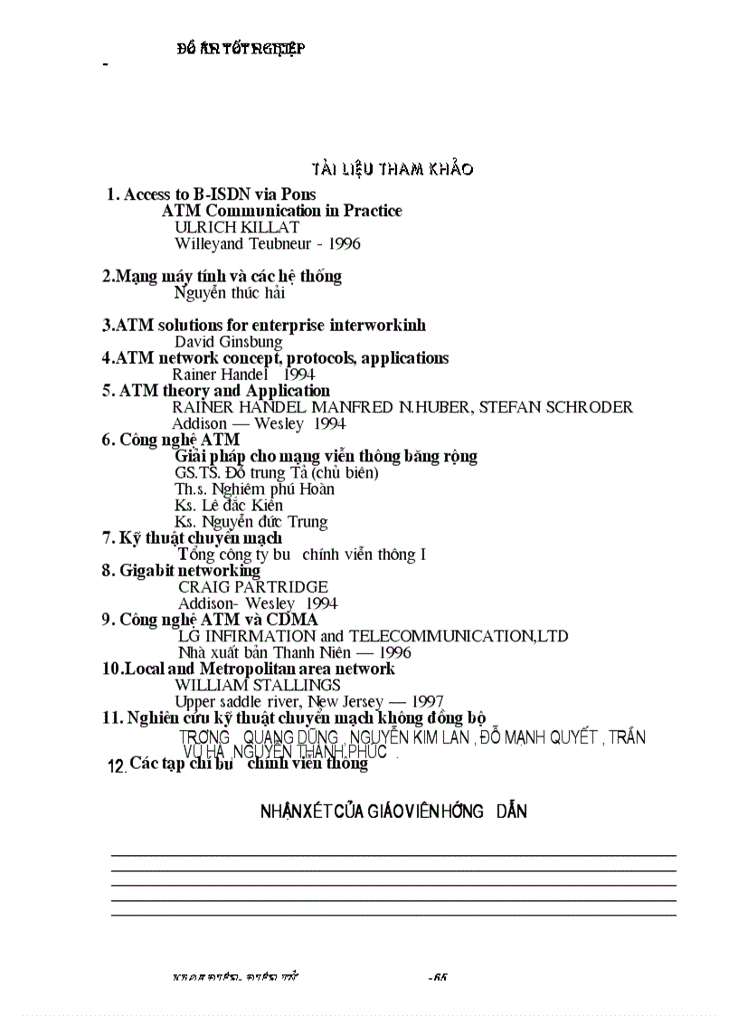 image for page Nghiên cứu hệ thống ATM ứng dụng ATM trong mạng cục bộ ATM LAN