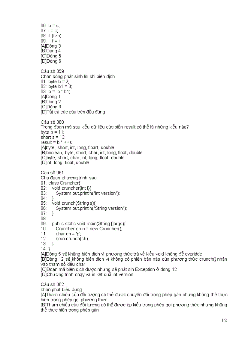 image for page Tổng Hợp Câu Hỏi Trắc Nghiệm Môn Lập Trình Mạng