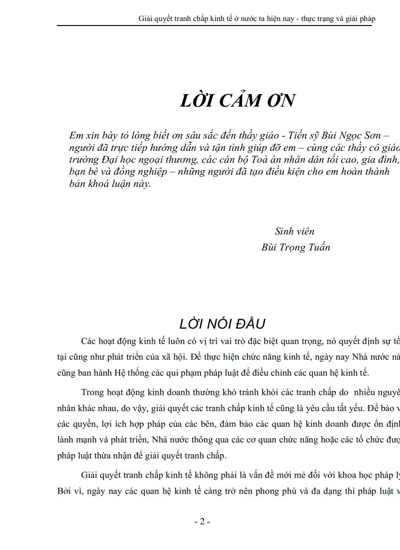 image for page Giải quyết tranh chấp kinh tế ở nước ta hiện nay thực trạng và giải pháp