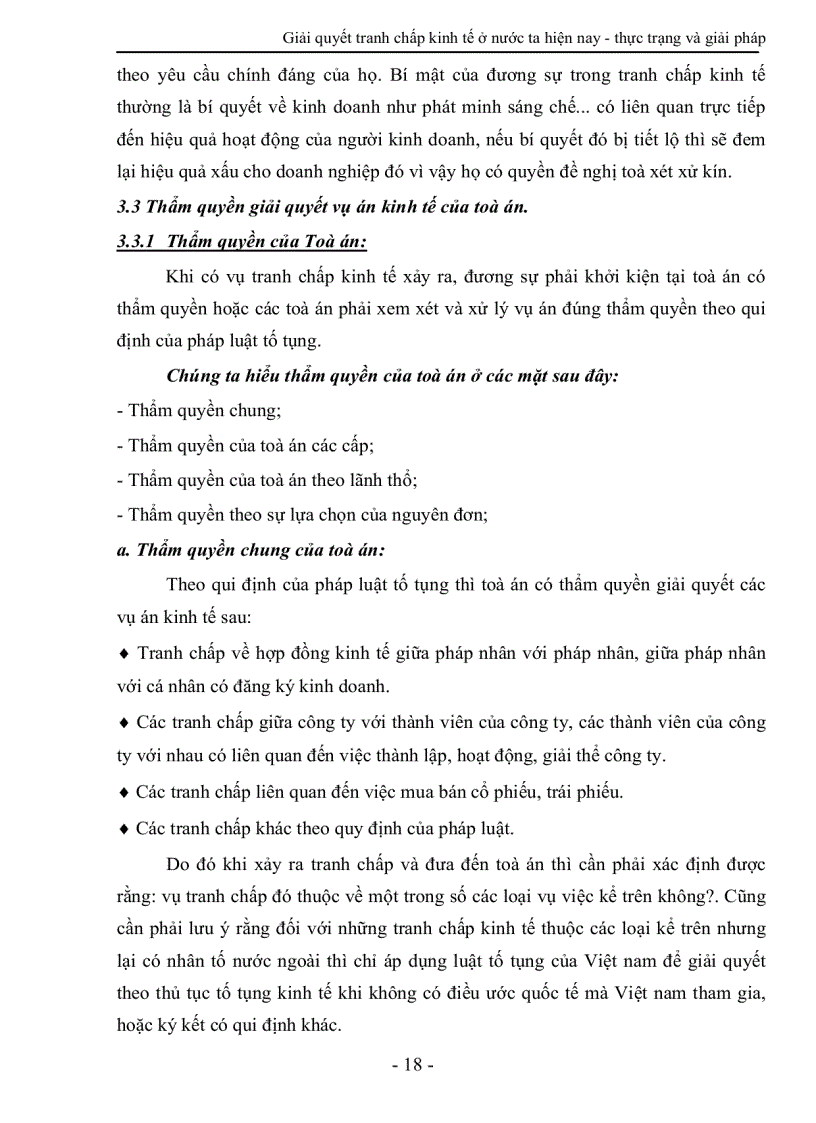 image for page Giải quyết tranh chấp kinh tế ở nước ta hiện nay thực trạng và giải pháp