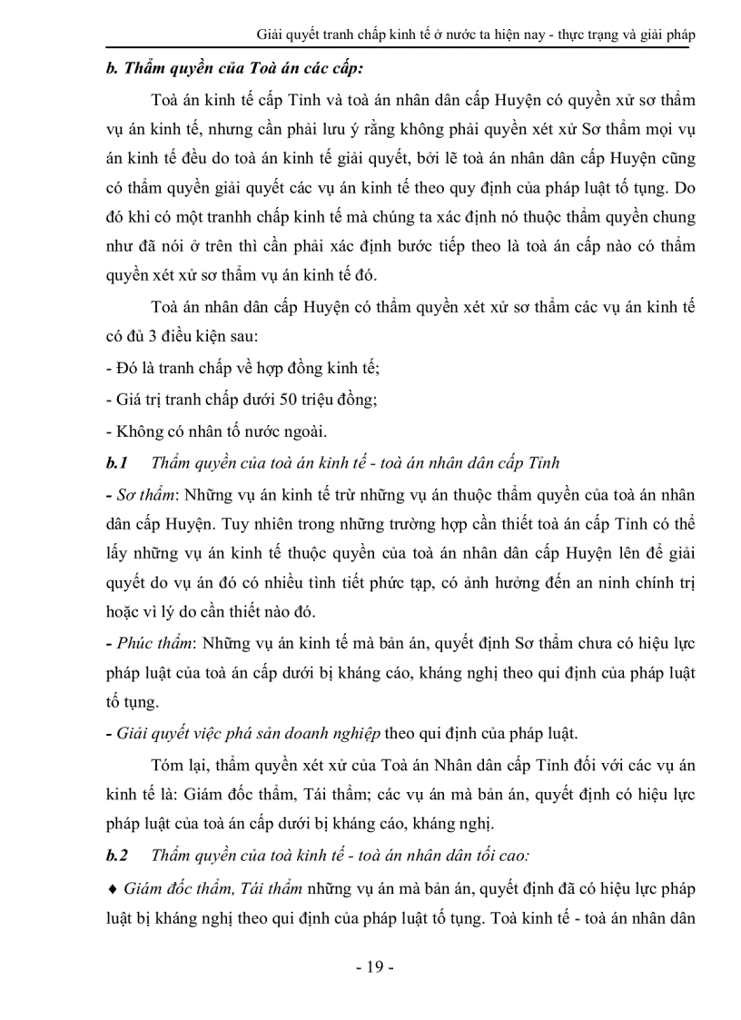 image for page Giải quyết tranh chấp kinh tế ở nước ta hiện nay thực trạng và giải pháp