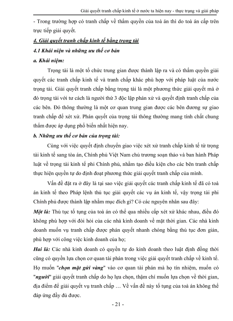 image for page Giải quyết tranh chấp kinh tế ở nước ta hiện nay thực trạng và giải pháp