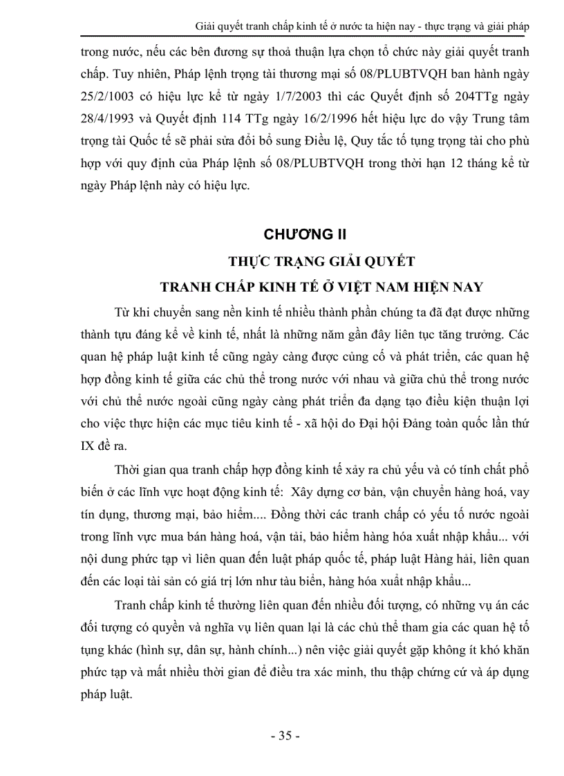 image for page Giải quyết tranh chấp kinh tế ở nước ta hiện nay thực trạng và giải pháp
