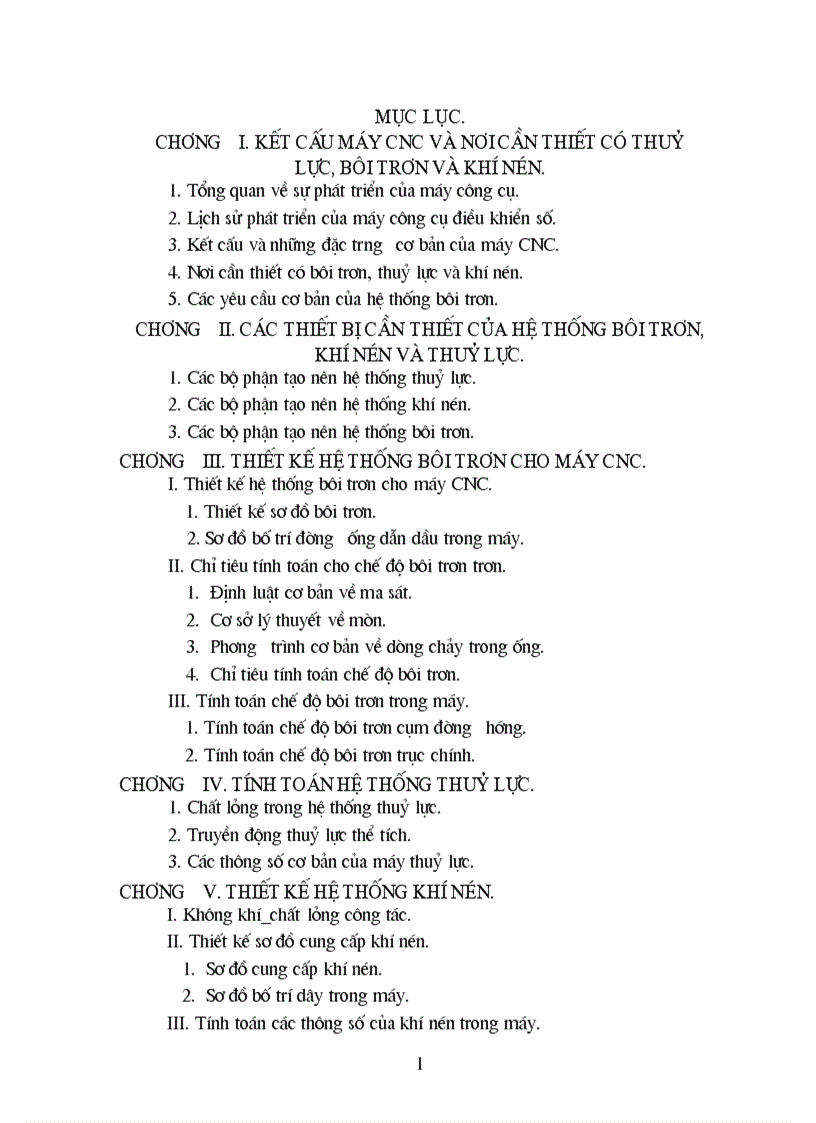 image for page Kết cấu máy CNC và nơi cần thiết có thuỷ lực bôi trơn và khí nén