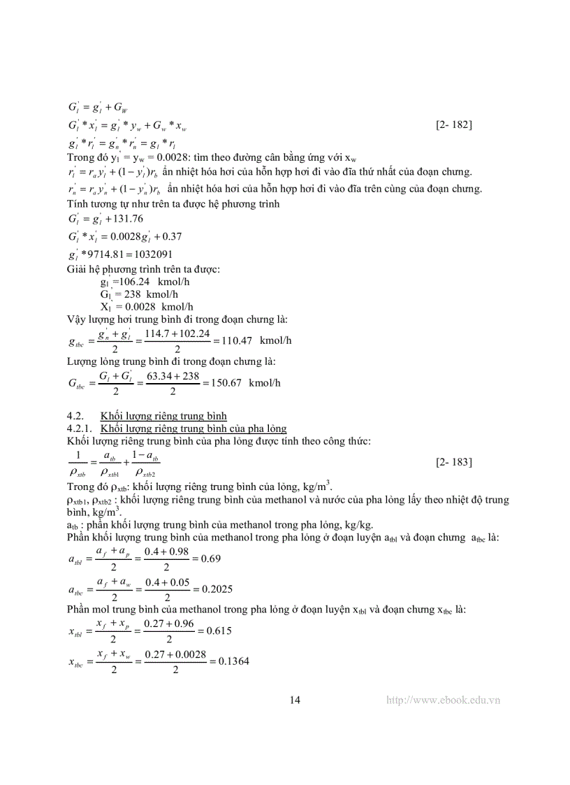 image for page Thiết kế hệ thống chưng cất Methanol bằng tháp đệm