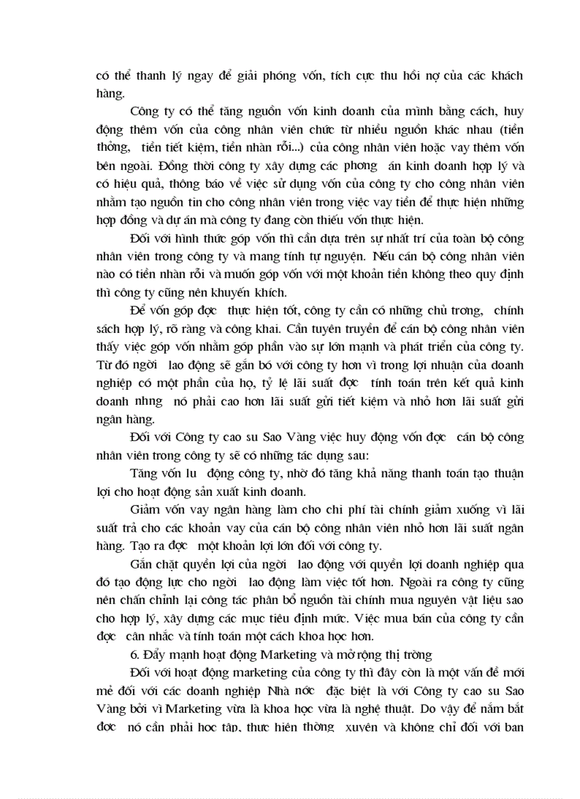 image for page Một số giải pháp nhằm nâng cao hiệu quả sản xuất kinh doanh của Công ty Cao su Sao vàng Hà Nội