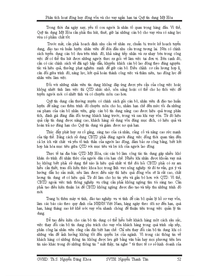 image for page Phân tích hoạt động huy động vốn và cho vay ngắn hạn tại quỹ tín dụng mỹ hòa