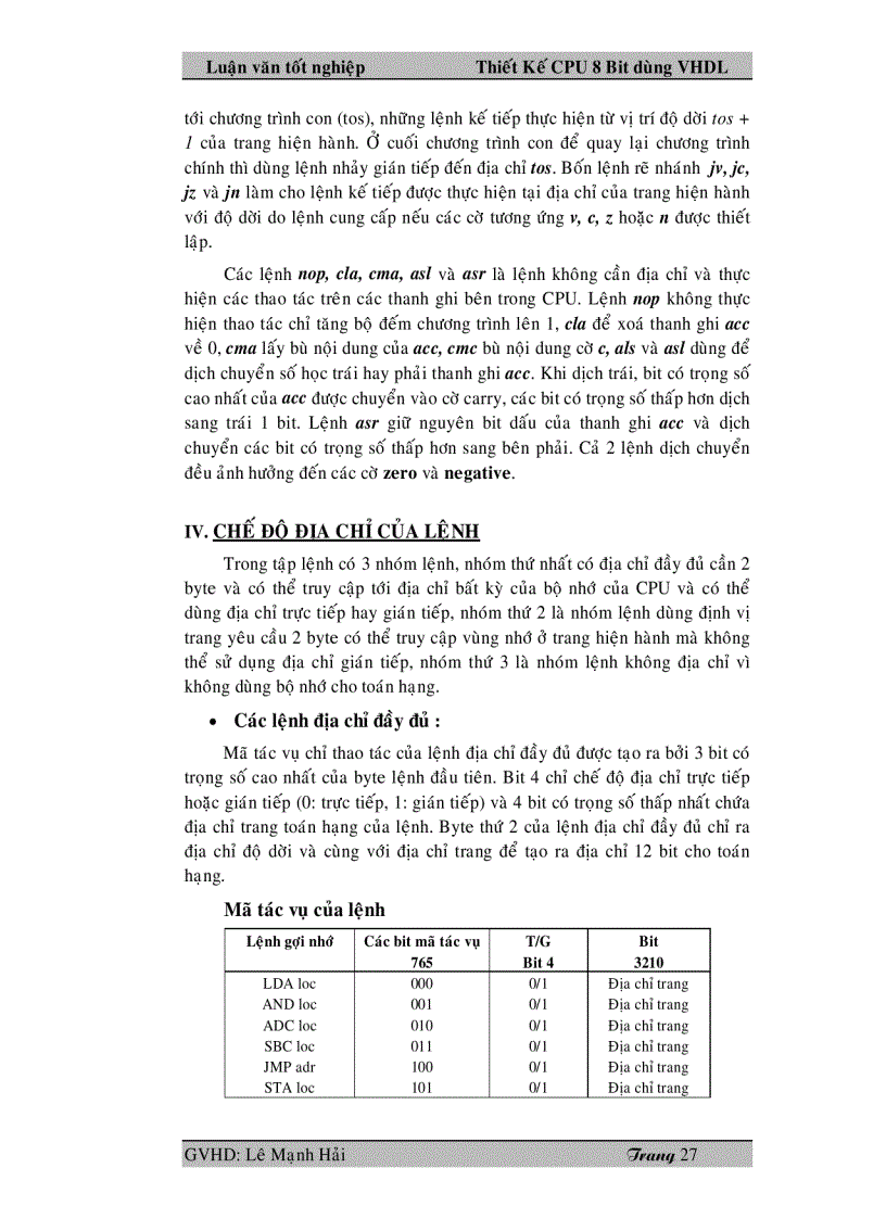 image for page Thiết kế CPU 8 bit dùng VHDL