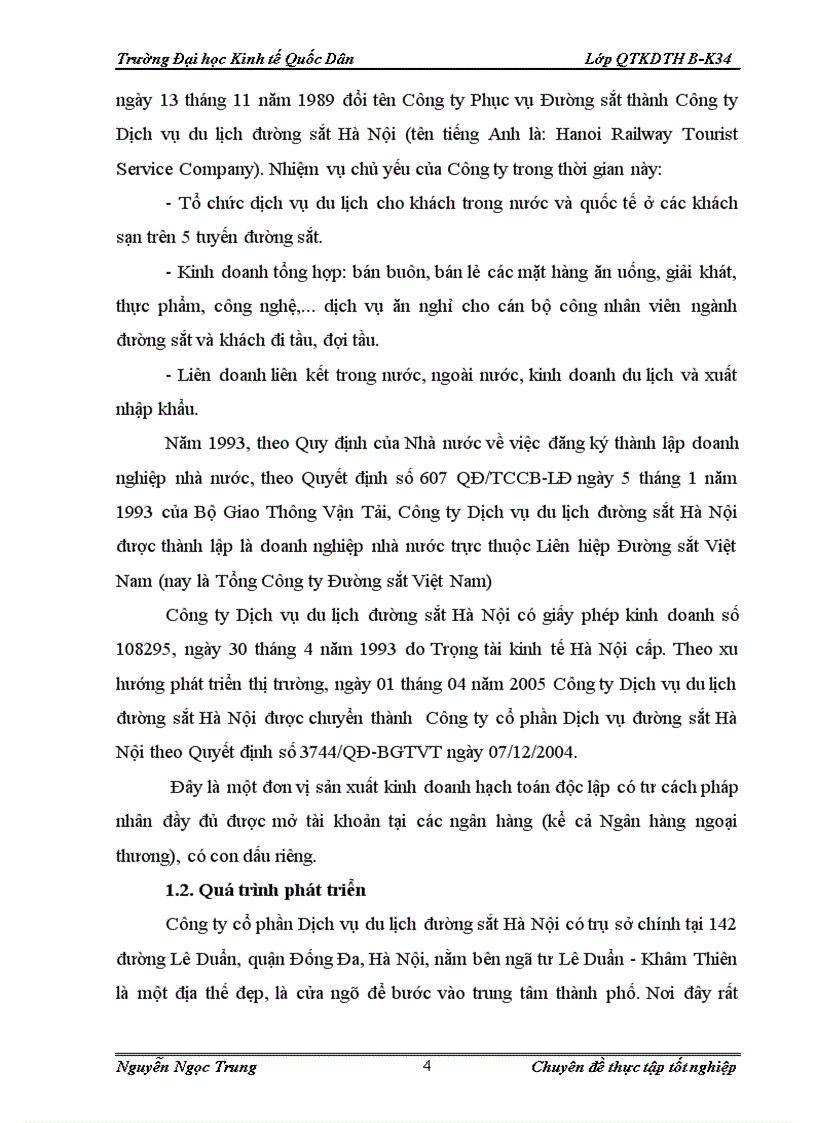 image for page Một số giải pháp phát triển kinh doanh lữ hành ở Công ty cổ phần Dịch vụ du lịch đường sắt Hà Nội