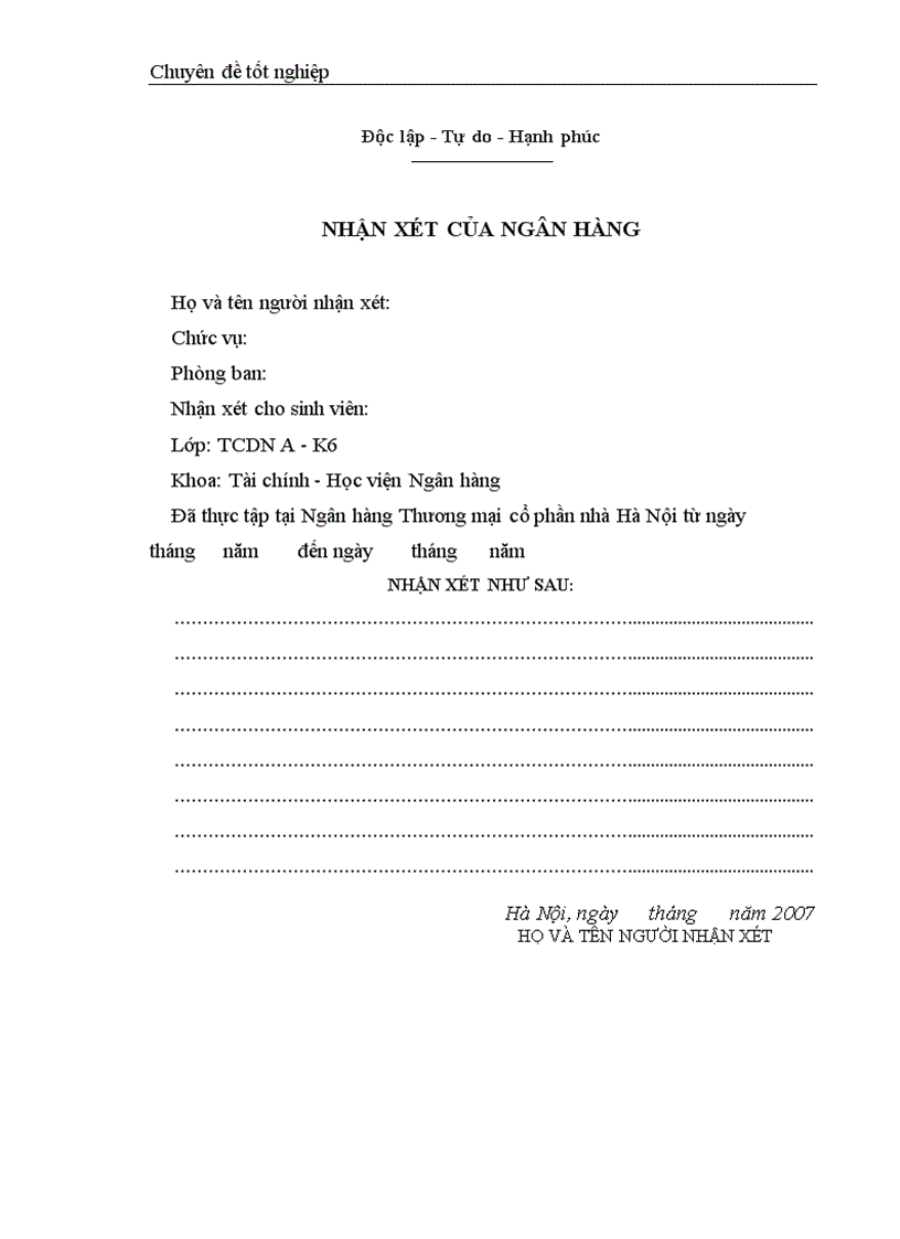 image for page Một số giải pháp nhằm tăng thu nhập tiết kiệm chi phí nâng cao kết quả kinh doanh tại Ngân hàng thương mại cổ phần nhà Hà Nội