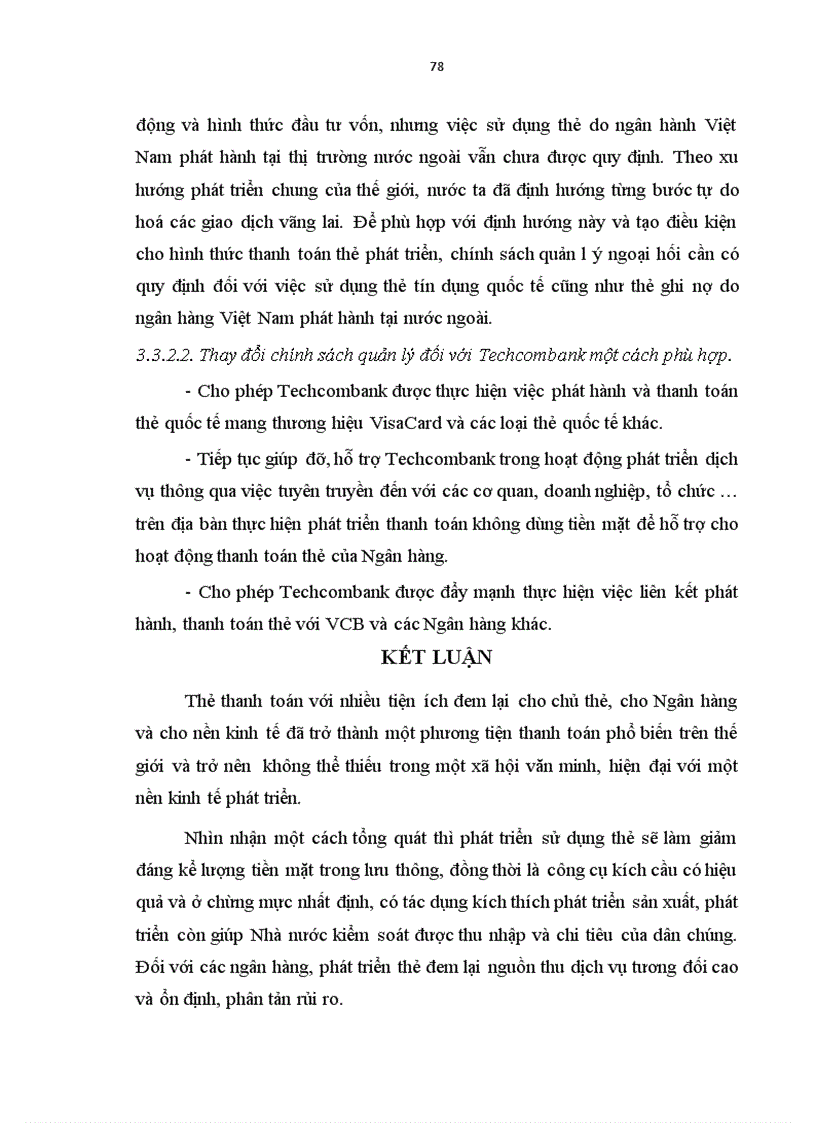 image for page Giải pháp phát triển hoạt động kinh doanh thẻ thanh toán tại Ngân hàng thương mại cổ phần Kỹ thương Việt Nam Techcombank