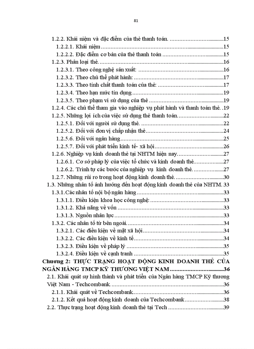 image for page Giải pháp phát triển hoạt động kinh doanh thẻ thanh toán tại Ngân hàng thương mại cổ phần Kỹ thương Việt Nam Techcombank