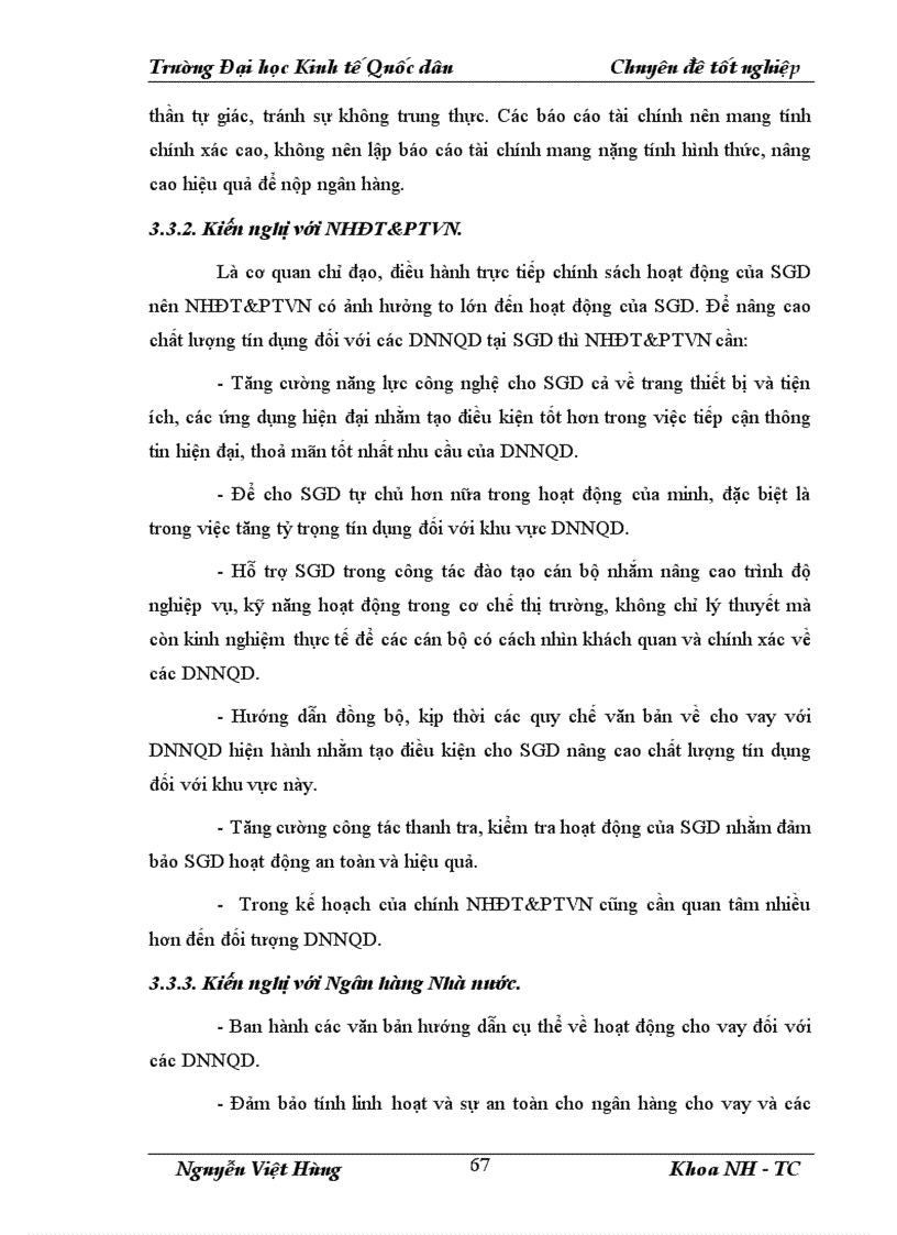 image for page Giải pháp nâng cao chất lượng tín dụng đối với doanh nghiệp ngoài quốc doanh tại Sở giao dịch Ngân hàng Đầu tư và phát triển Việt Nam