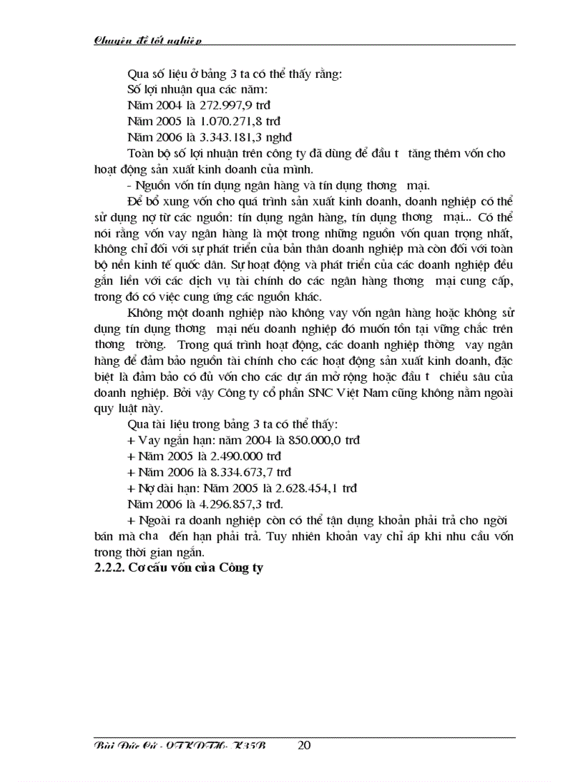 image for page Nâng cao hiệu quả sử dụng vốn tại Công ty cổ phần SNC Việt Nam