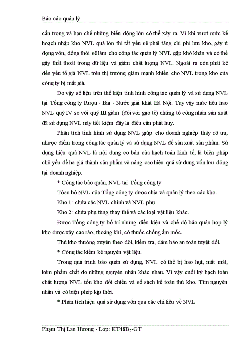 image for page Hoàn thiện công tác quản lý nguyên vật liệu tại Tổng Công ty Bia Rượu Nước giải khát Hà Nội