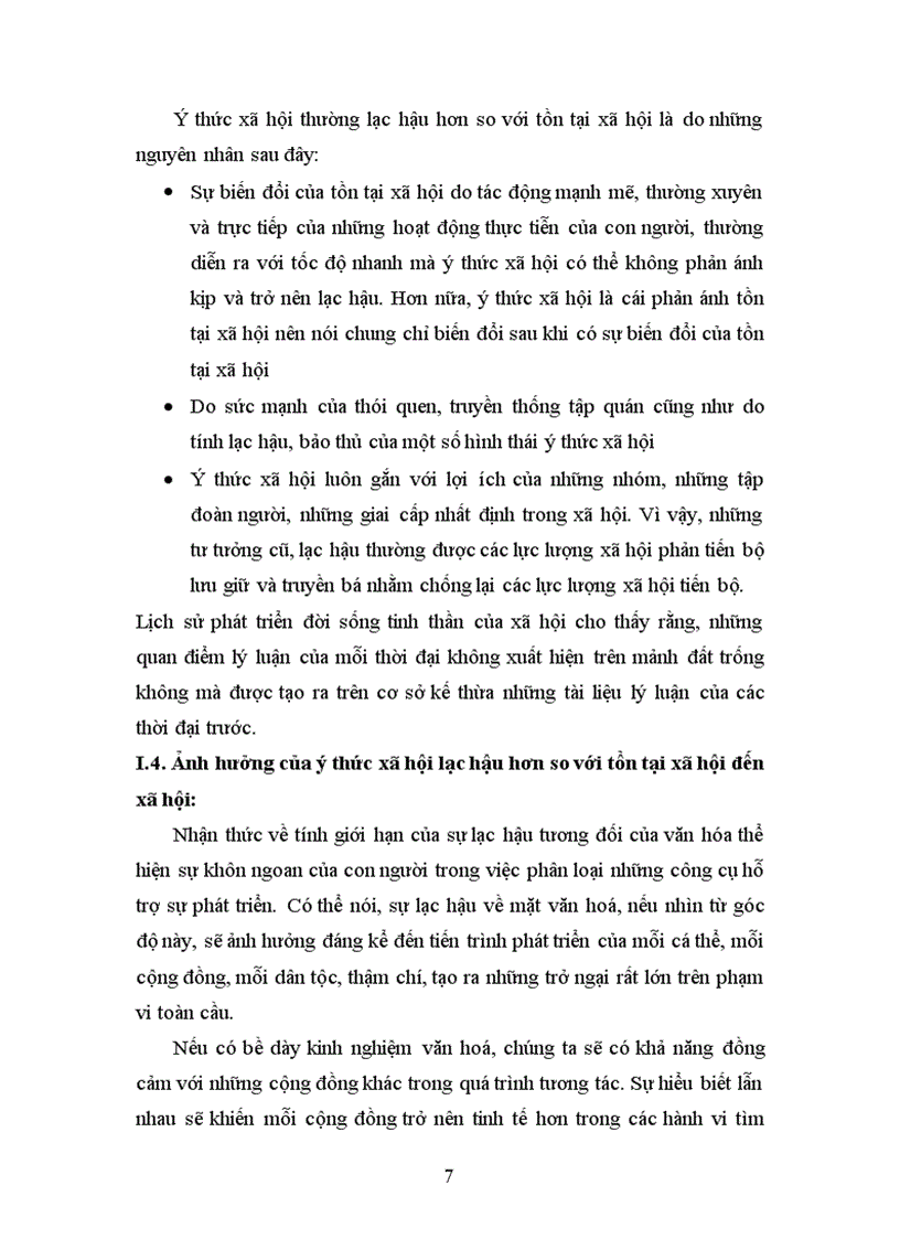 image for page Ýthức xã hội có thể lạc hậu hơn so với tồn tại xã hội