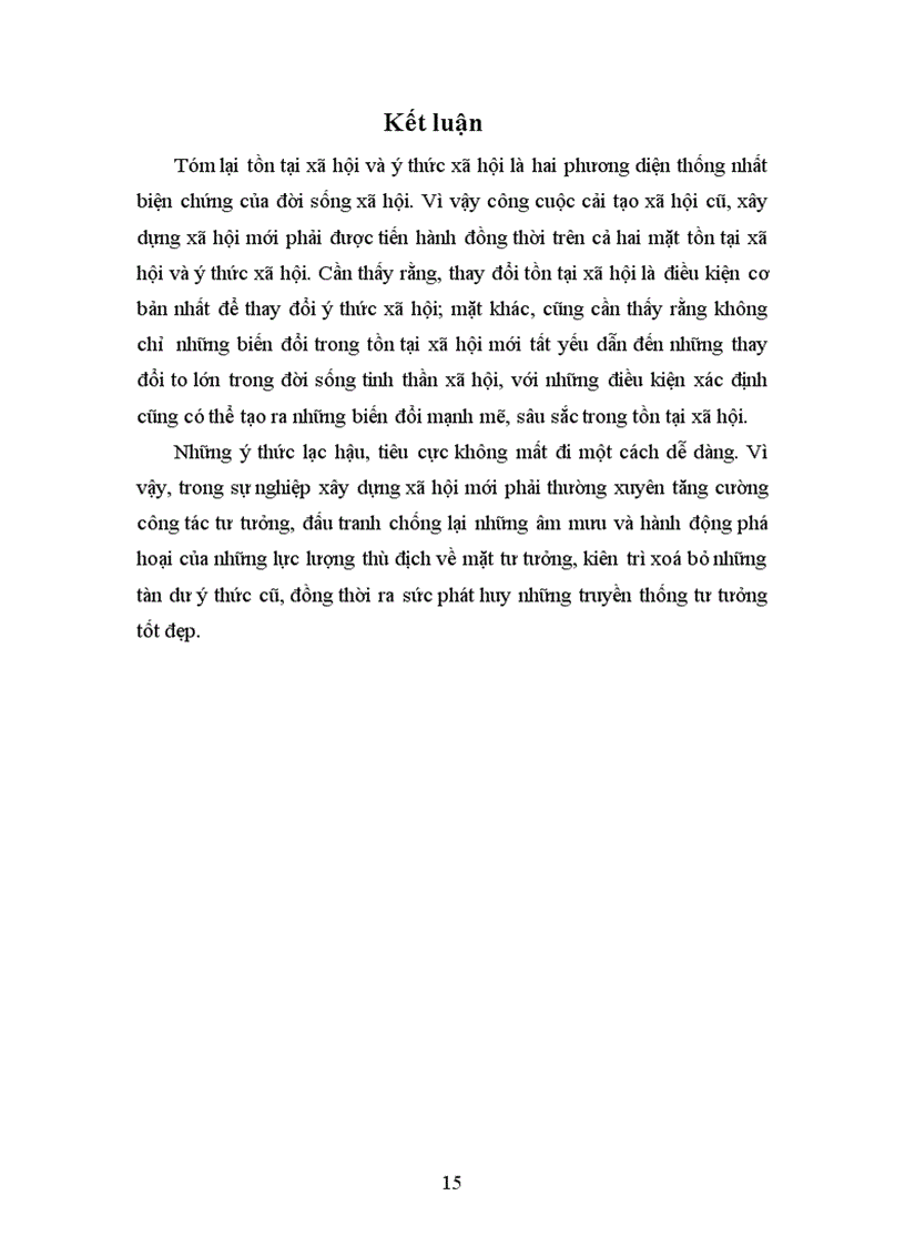 image for page Ýthức xã hội có thể lạc hậu hơn so với tồn tại xã hội