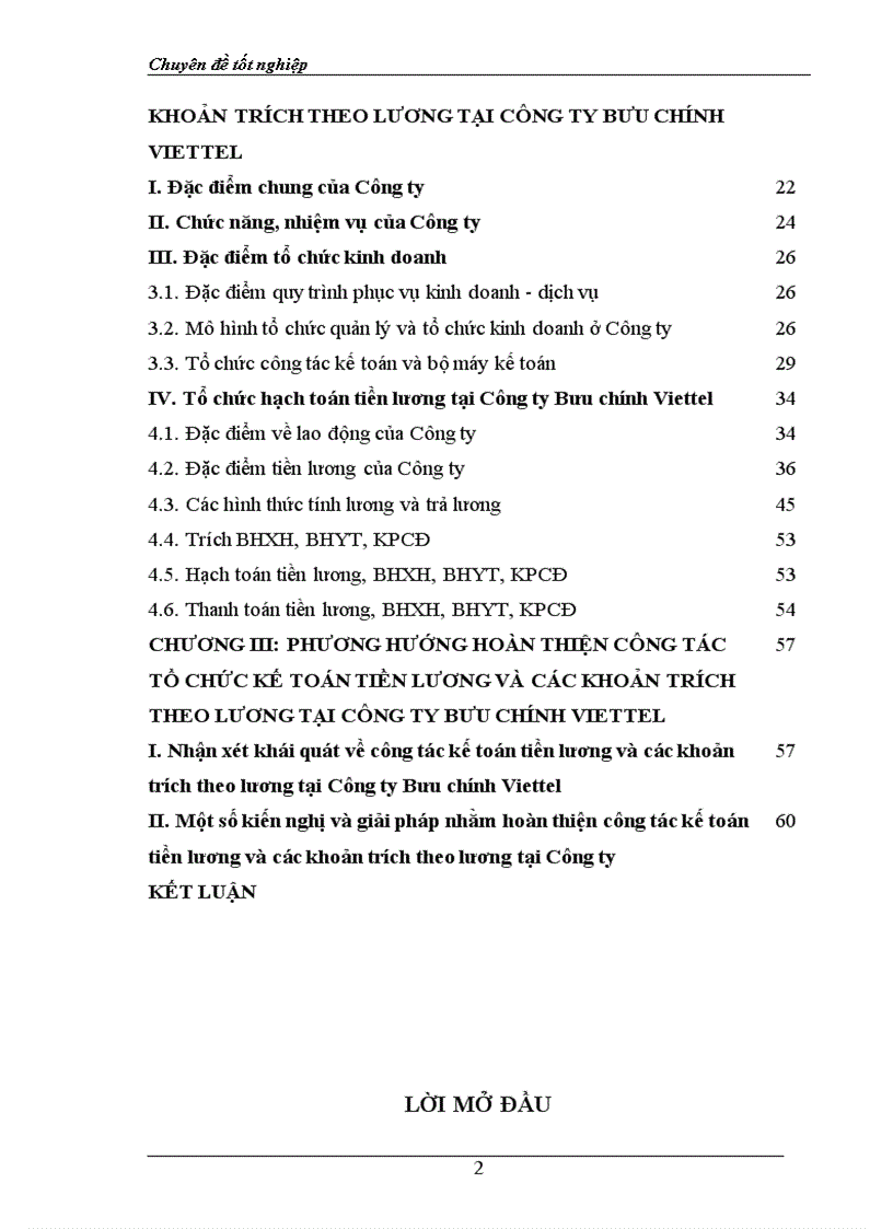 image for page Tổ chức hạch toán tiền lương và các khoản trích theo lương tại Công ty Bưu chính Viettel