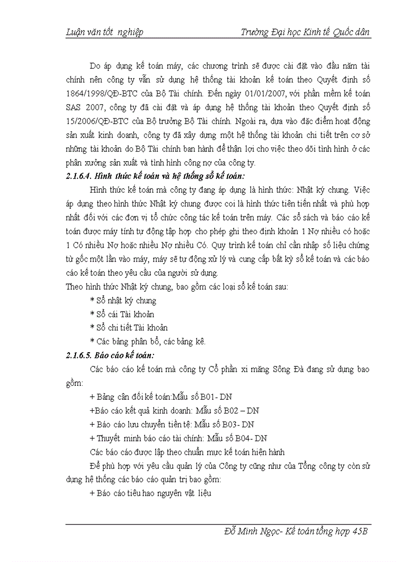 image for page Hoàn thiện công tác kế toán chi phí sản xuất và tính giá thành sản phẩm ở công ty cổ phần xi măng Sông Đà