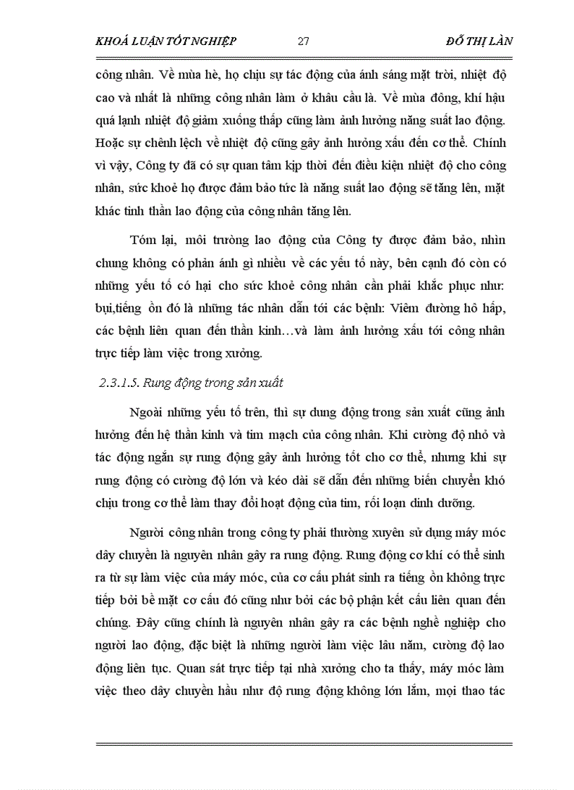 image for page Vai trò của Công đoàn trong việc cải thiện điều kiện lao động cho công nhân Qua khoả sát tại Công ty CP may Chiến Thắng năm 2006