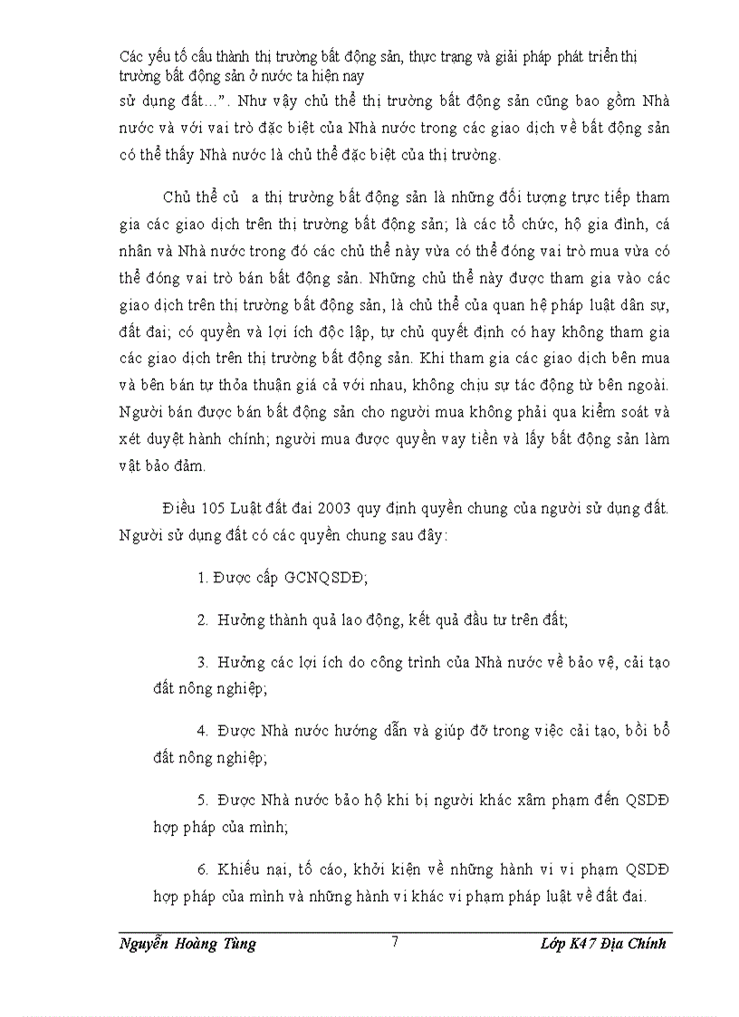 image for page Các yếu tố cấu thành thị trường bất động sản thực trạng và giải pháp phát triển thị trường bất động sản ở nước ta hiện nay