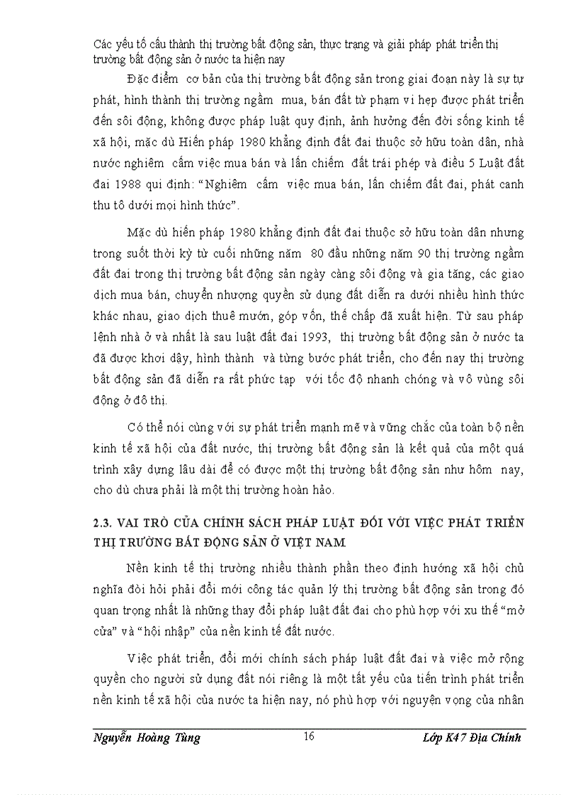 image for page Các yếu tố cấu thành thị trường bất động sản thực trạng và giải pháp phát triển thị trường bất động sản ở nước ta hiện nay
