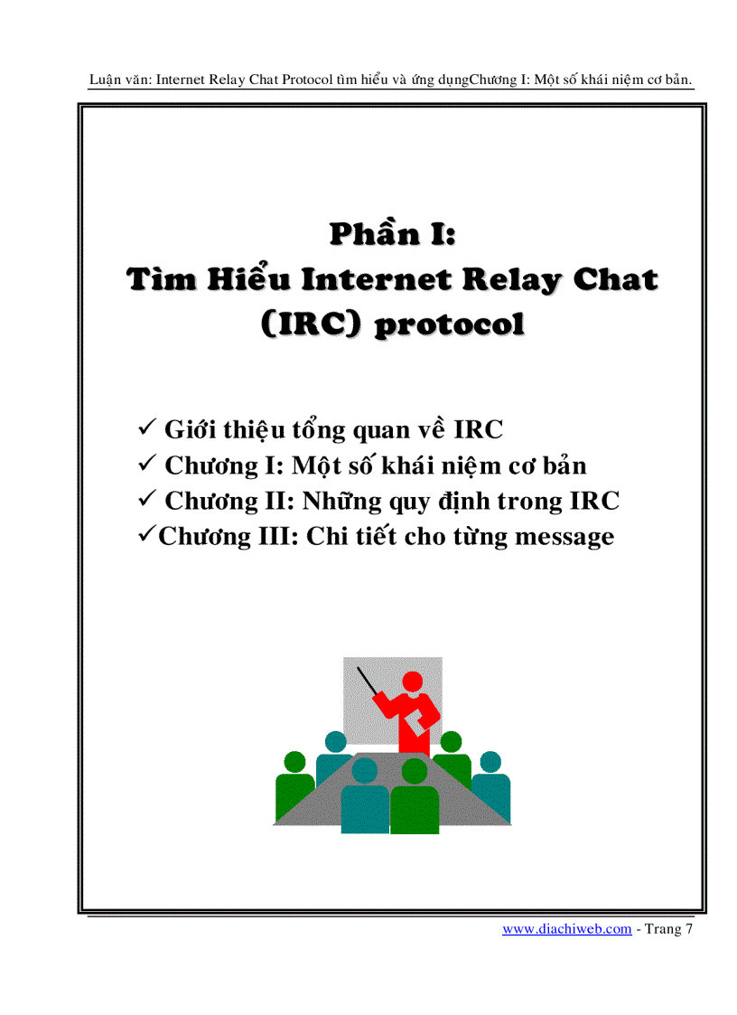 image for page Luận Văn IRC internet relay chat protocol