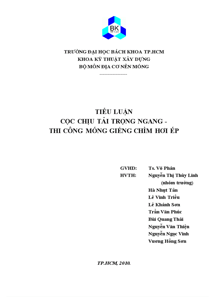 image for page Cọc chịu tải trọng ngang thi công móng giếng chìm hơi ép