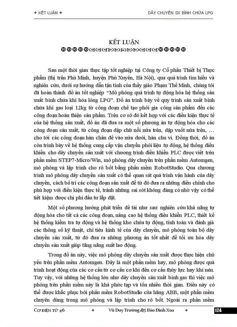 image for page Mô phỏng quá trình tự động hóa hệ thống sản xuất bình chứa khí hóa lỏng LPG