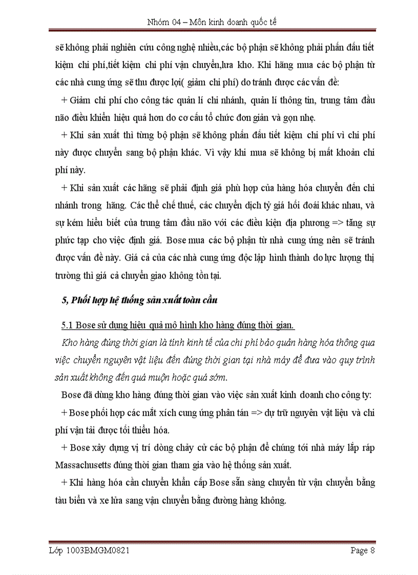 image for page Phân tích các yếu tố quyết định sự thành công của tập đoàn Bose và liên hệ thực tế hiện nay