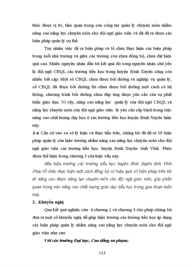 image for page Một số biện pháp quản lý của hiệu trưởng nhằm nâng cao năng lực chuyên môn cho đội ngũ giáo viên trường tiểu học huyện Bình Xuyên tỉnh Vĩnh Phúc