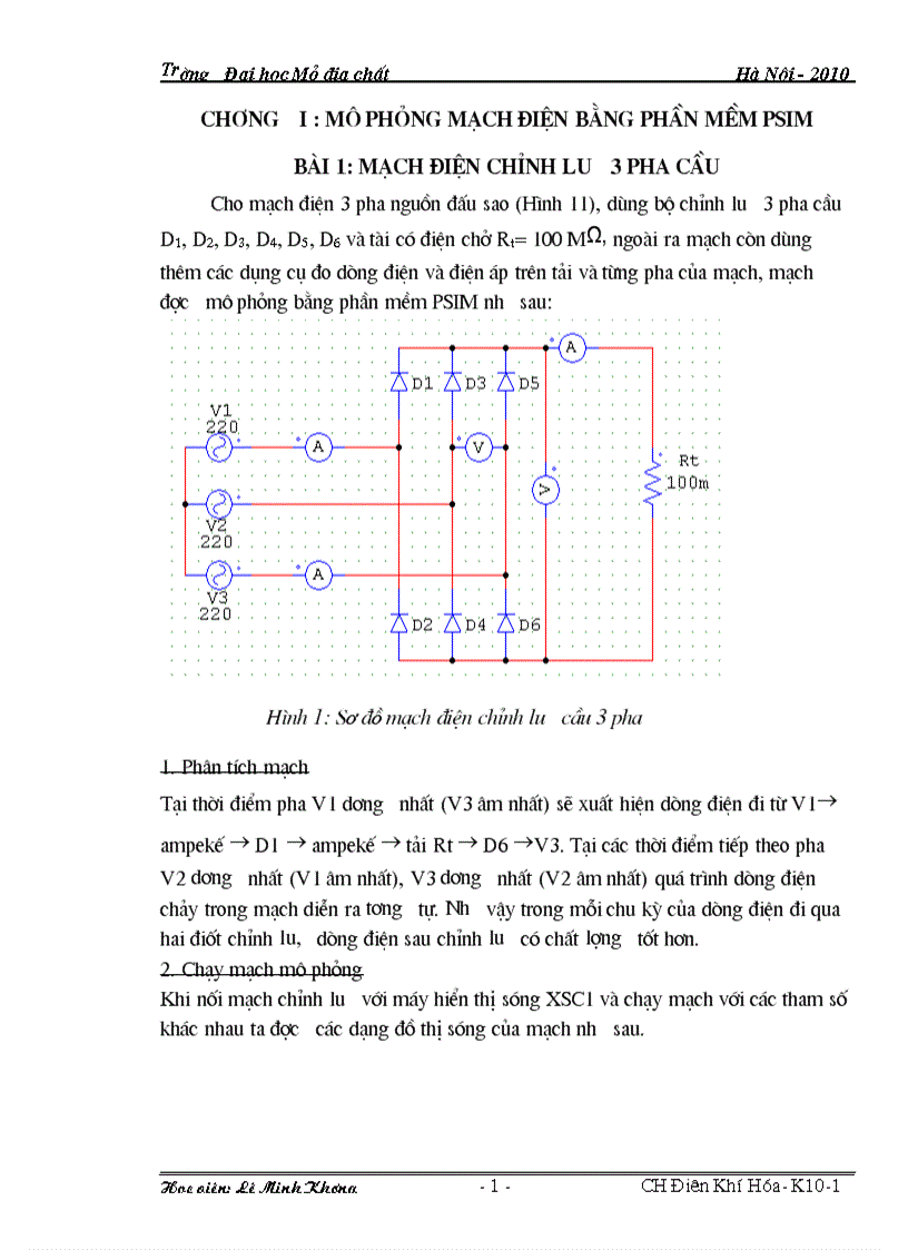 image for page Lý thuyết mạch Mô phỏng mạch điện bắng phần mềm PSIM MUTISIM