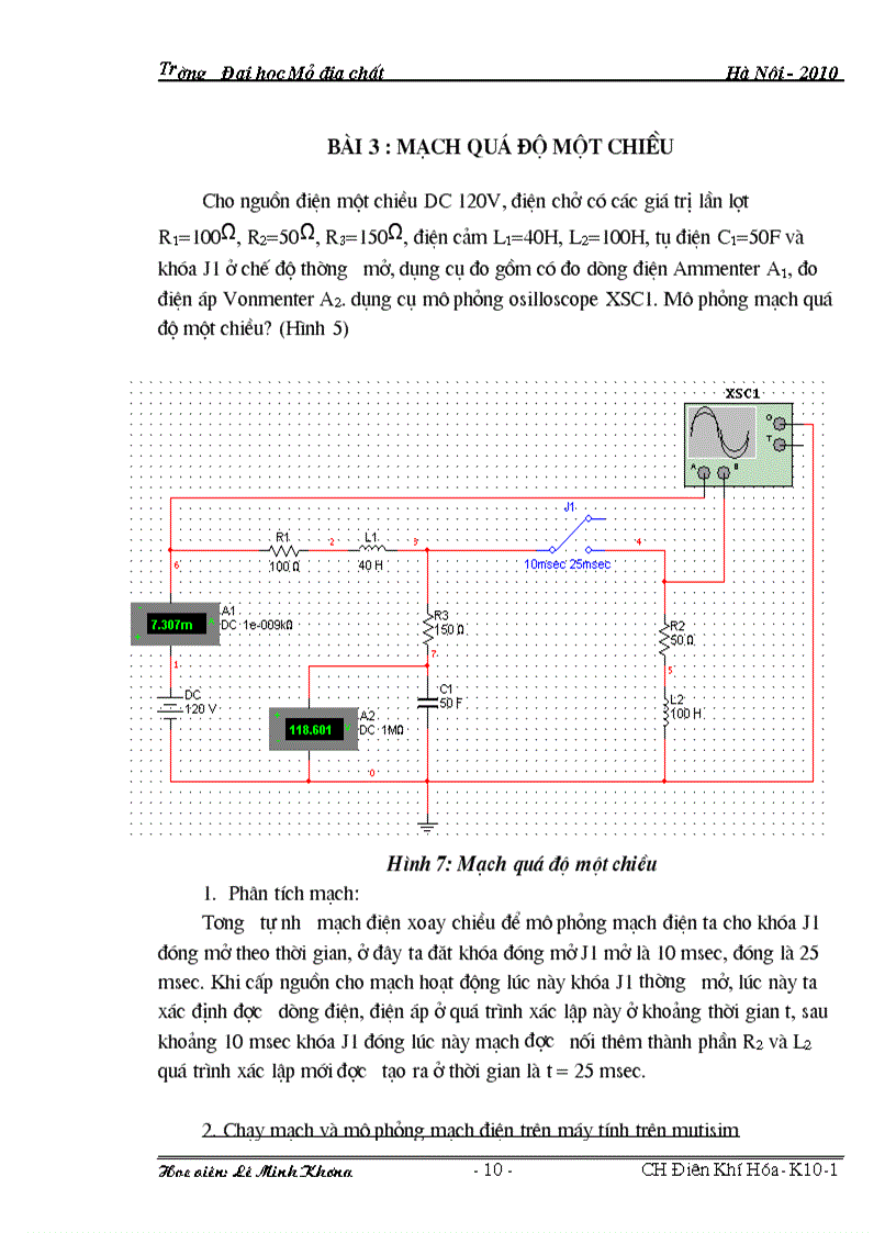 image for page Lý thuyết mạch Mô phỏng mạch điện bắng phần mềm PSIM MUTISIM