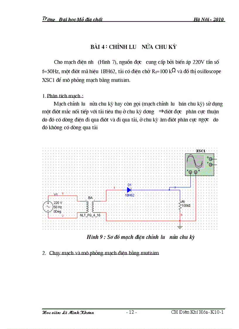 image for page Lý thuyết mạch Mô phỏng mạch điện bắng phần mềm PSIM MUTISIM