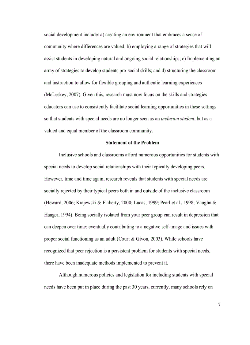 image for page Luận án Tiến sĩ Khoa học Investigating how general education middle school teachers support the social inclusion of students with special needs